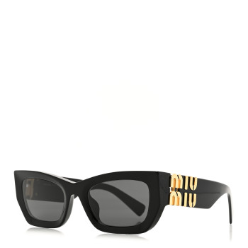 MIU MIU Acetate Rectangle Sunglasses SMU 09W Black