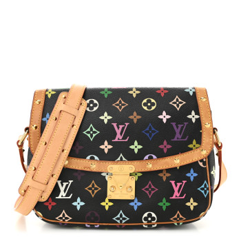 LOUIS VUITTON Monogram Multicolor Sologne Black