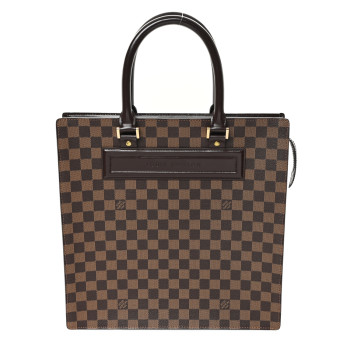 LOUIS VUITTON Damier Ebene Venice Sac Plat GM