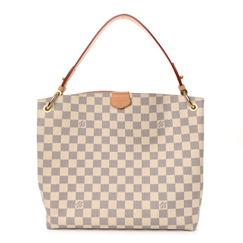 LOUIS VUITTON Damier Azur Graceful PM Rose Ballerine