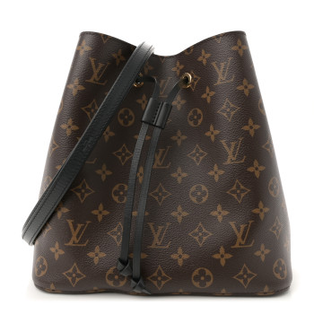 LOUIS VUITTON Monogram Neonoe MM Black