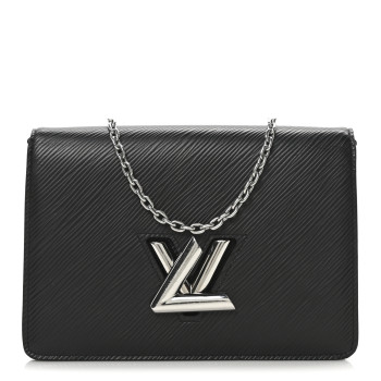 LOUIS VUITTON Epi Twist Chain Wallet Black