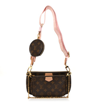 LOUIS VUITTON Monogram Multi Pochette Accessories Rose Clair