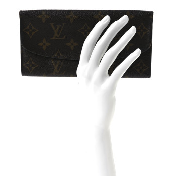 LOUIS VUITTON Monogram Emilie Wallet Fuchsia