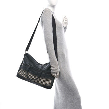 BOTTEGA VENETA Nappa Intrecciato Briefcase Gradient Black
