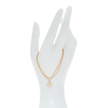 BULGARI 18K Rose Gold Mother of Pearl Divas' Dream Bracelet SM