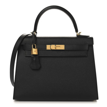 HERMES Epsom Kelly Sellier 28 Black