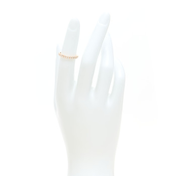 DAVID YURMAN 18K Rose Gold Diamond 2mm Cable Collectibles Band Ring 47 4