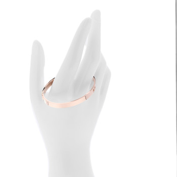 HERMES 18K Rose Gold Diamond PM H D'Ancre Bracelet SH