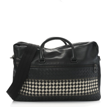 BOTTEGA VENETA Nappa Intrecciato Briefcase Gradient Black
