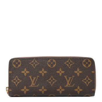 LOUIS VUITTON Monogram Clemence Wallet Rose Ballerine