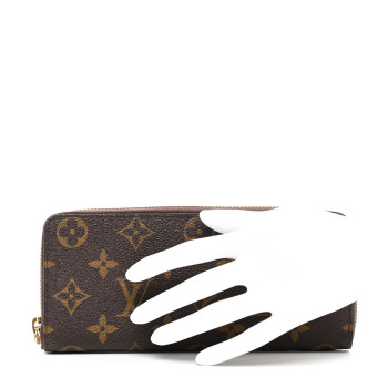 LOUIS VUITTON Monogram Clemence Wallet Rose Ballerine
