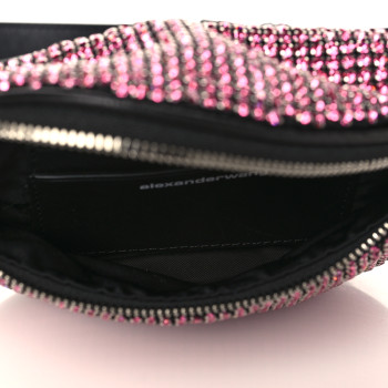 ALEXANDER WANG Rhinestone Mesh Mini Attica Belt Bag Prism