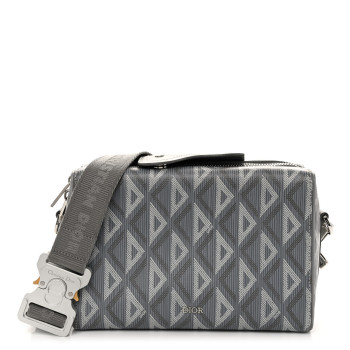 Christiandior lingotランゴ25 CD DIAMOND バッグ CHRISTIAN DIOR Canvas CD Diamond Lingot 22 Bag Black 1659209