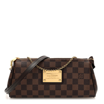 LOUIS VUITTON Damier Ebene Eva Clutch