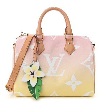LOUIS VUITTON Monogram Giant By The Pool Speedy Bandouliere 25 Light Pink
