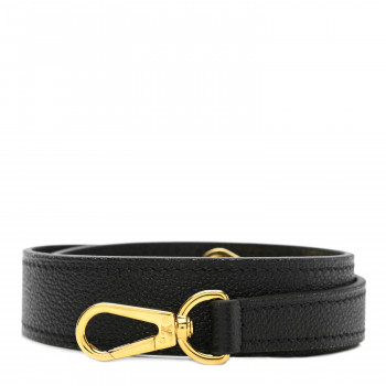 LOUIS VUITTON Calfskin Montaigne Shoulder Strap Black