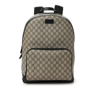 GUCCI GG Supreme Monogram Medium Backpack Black