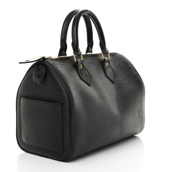 LOUIS VUITTON Epi Speedy 25 Black