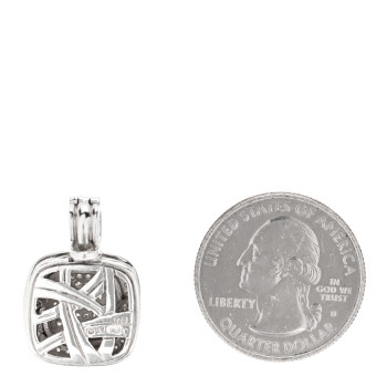 DAVID YURMAN Sterling Silver Pave Diamond 10mm Albion Pendant