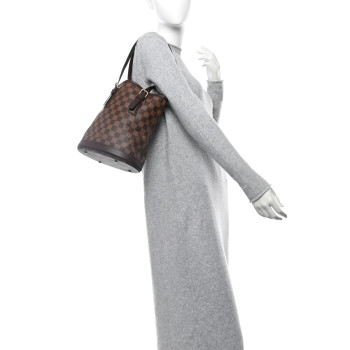 LOUIS VUITTON Damier Ebene Marais Bucket 23