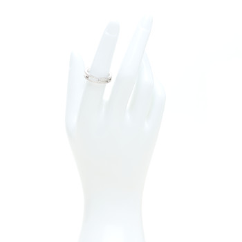 MESSIKA 18K White Gold Diamond Move Romane Band Ring 52 6
