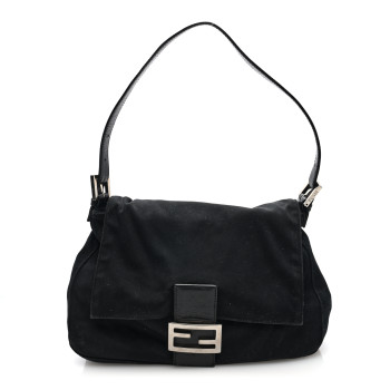 FENDI Neoprene Mama Baguette Black