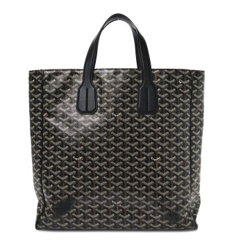 GOYARD Goyardine Voltaire III Tote Black