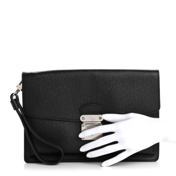 LOUIS VUITTON Taiga Pochette Belaia Ardoise