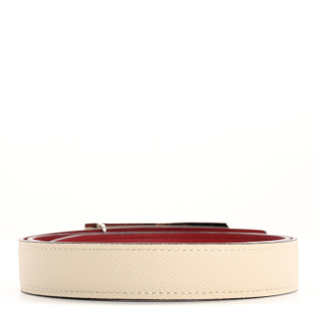 HERMES Epsom Swift 24mm Sydney Belt 80 32 Nata Rouge H