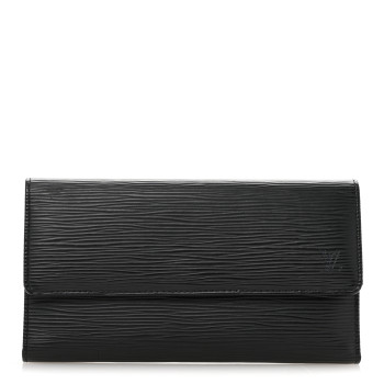 LOUIS VUITTON Epi Sarah Wallet Black