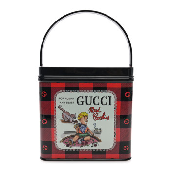 GUCCI Metal Enamel Mad Cookies Top Handle Bag Multicolor