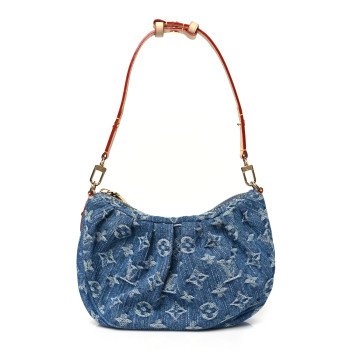 LOUIS VUITTON Monogram Denim Pochette Valley Blue