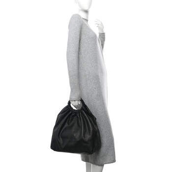 THE ROW Calfskin Double Circle Bag Black
