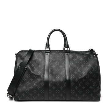 LOUIS VUITTON Monogram Eclipse Keepall Bandouliere 45