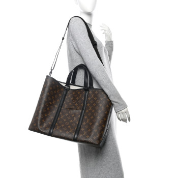 LOUIS VUITTON Monogram Macassar Weekend Tote GM