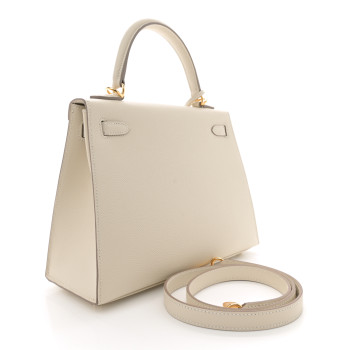 HERMES Epsom Kelly Sellier 25 Craie