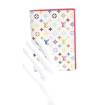 LOUIS VUITTON LV X TM Monogram Multicolor Passport Cover White