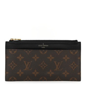 LOUIS VUITTON Monogram Slim Purse Black