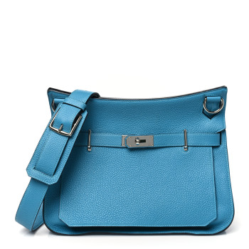 HERMES Taurillon Clemence Jypsiere 31 Turquoise