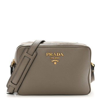 PRADA Vitello Phenix Camera Bag Argilla
