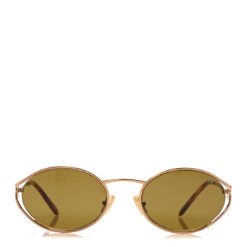 MIU MIU Metal Oval Sunglasses SMU52Y Tortoise