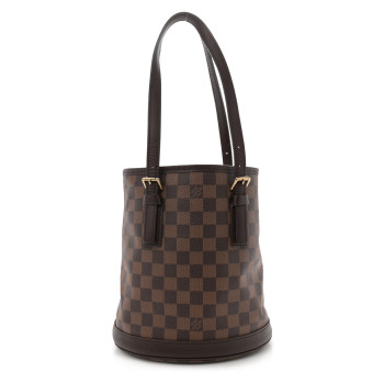 LOUIS VUITTON Damier Ebene Marais Bucket 23