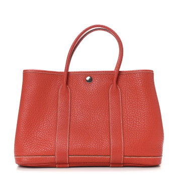 HERMES Negonda Garden Party Tote 30 TPM Sanguine