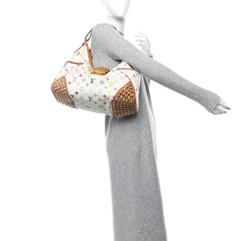 LOUIS VUITTON Monogram Multicolor Chrissie White