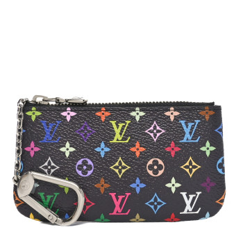 LOUIS VUITTON LV X TM Monogram Multicolor Key Pouch Black