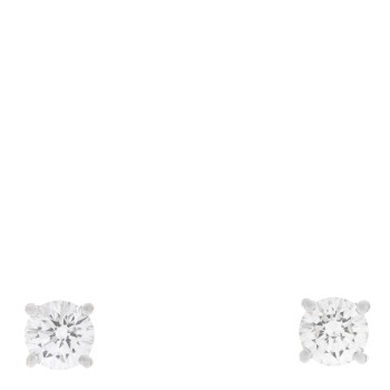 TIFFANY Platinum Diamond .33ctw Solitaire Earrings