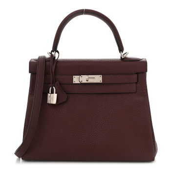 HERMES Togo Kelly Retourne 28 Rouge H