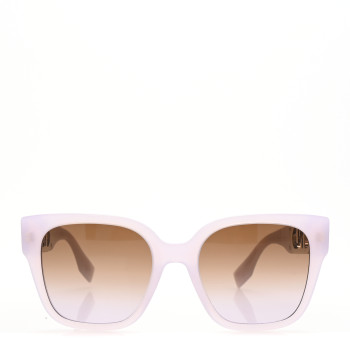 FENDI Acetate O Lock Square Sunglasses FE40063I Light Purple