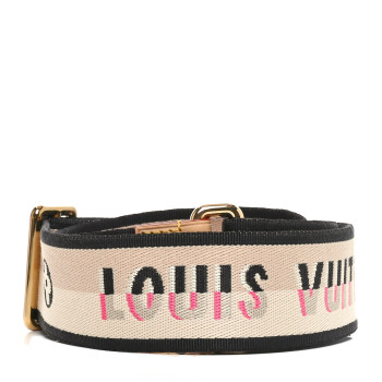 LOUIS VUITTON Jacquard Speedy Bandouliere 20 Shoulder Strap Black